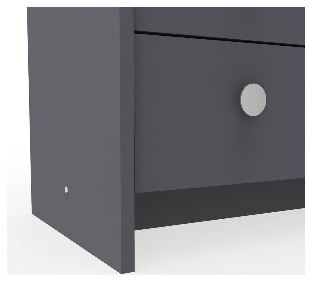 Seville 2 Piece 1 Door Wardrobe Set - Anthracite ( B Grade 40117 - 40120 )