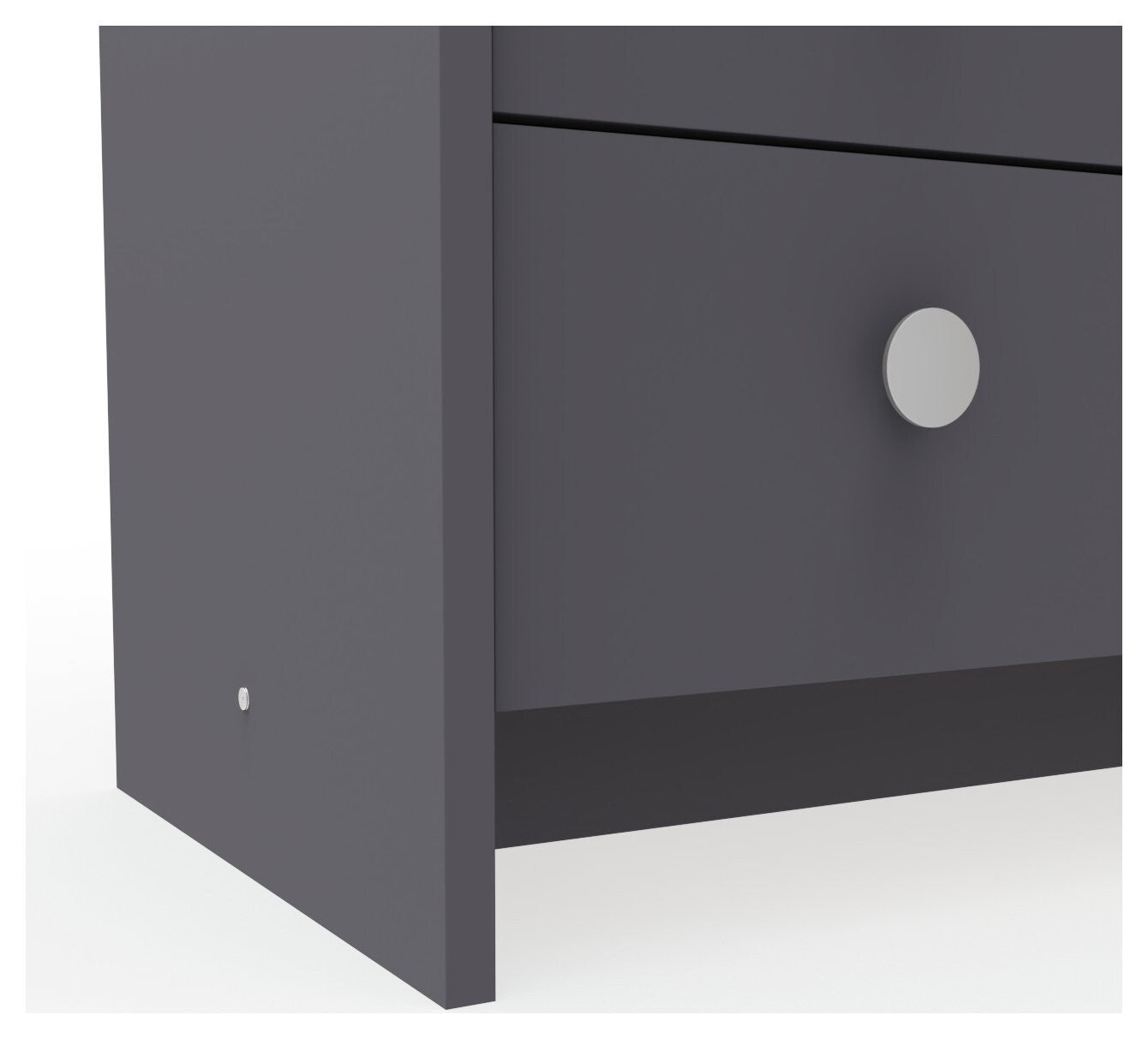 Seville 2 Piece 1 Door Wardrobe Set - Anthracite ( B Grade 40117 - 40120 )