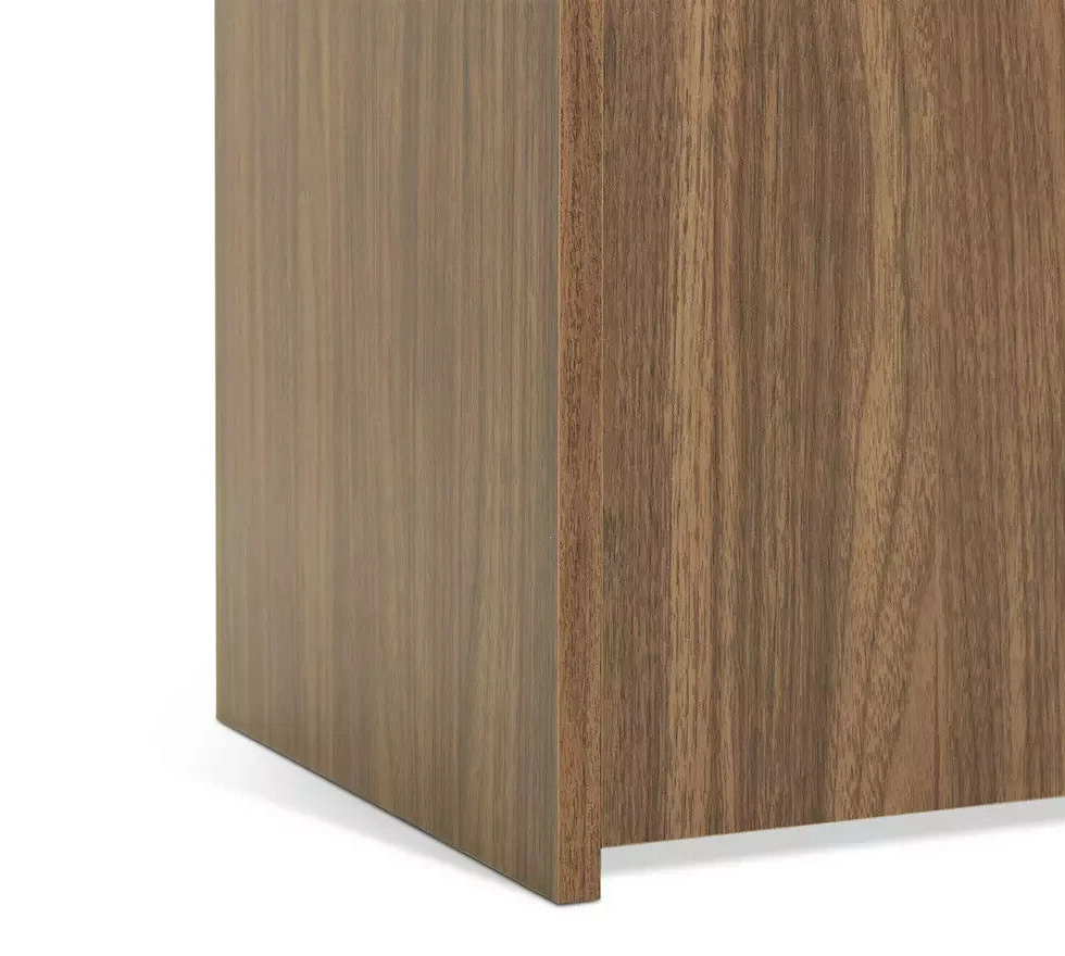 Habitat Oldham 1 Door Bedside Table - Walnut | Walnut Bedside Cabinet Storage