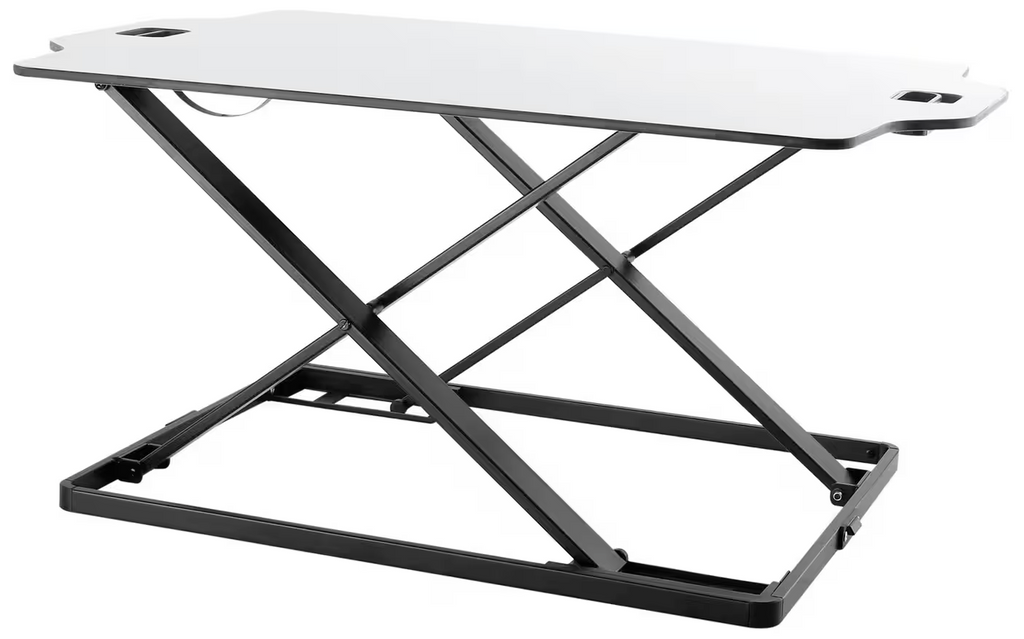 ProperAV Slim Profile Stand Up Desk Workstation - White