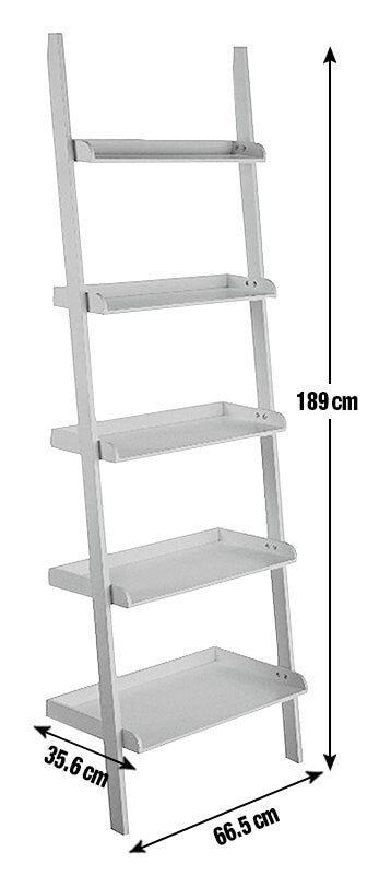 Habitat Jessie Ladder Shelf - Black | Black Leaning Ladder Shelf Storage Unit Mo