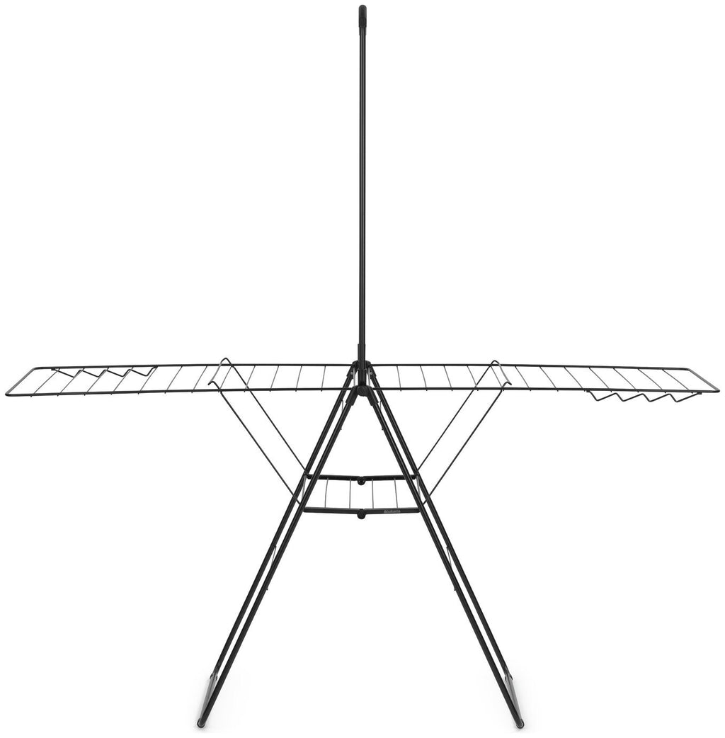 Brabantia 25m Hang On Clothes Airer with Rod - Black