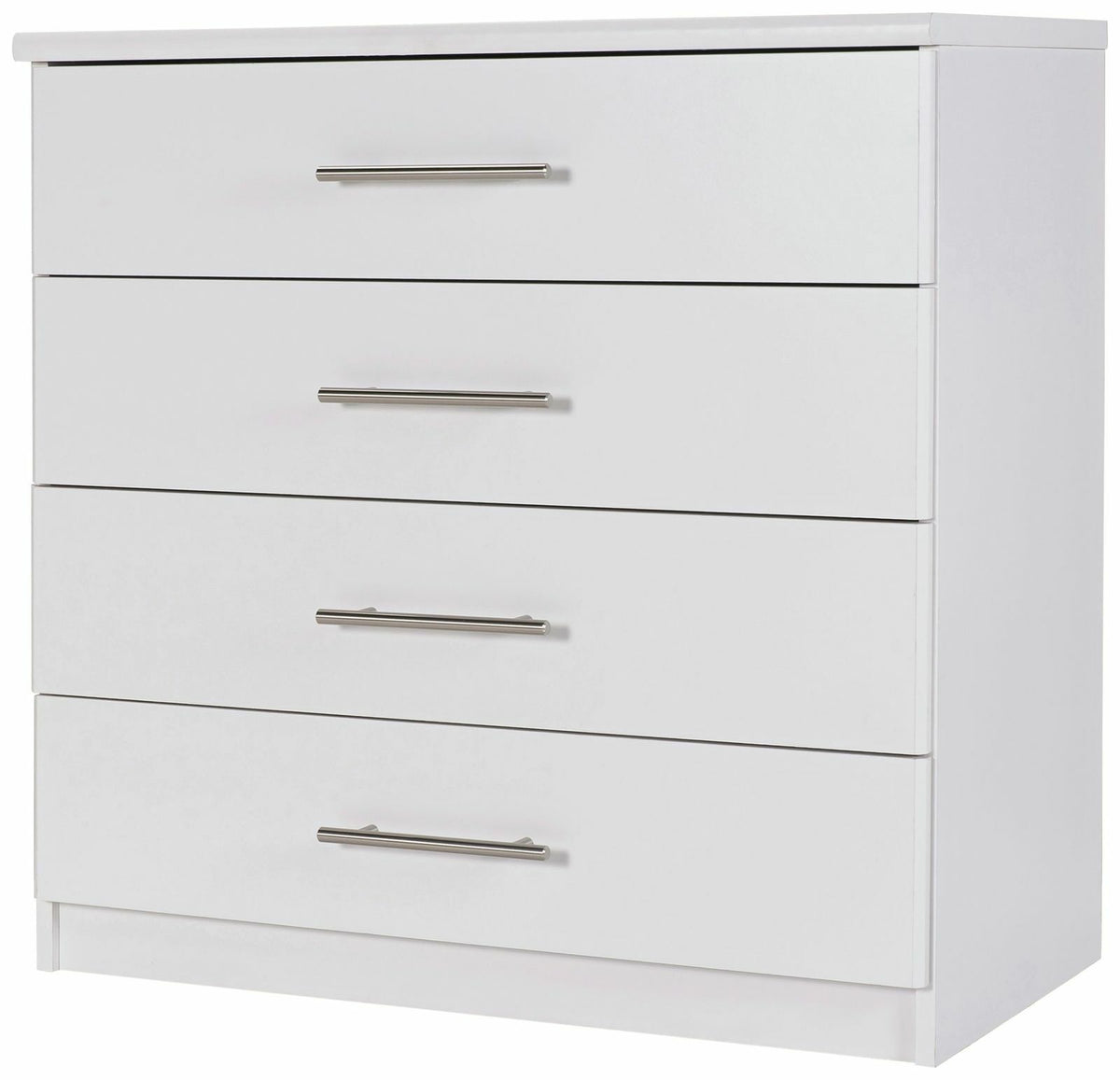 Home Normandy 4 Drawer Chest of Drawers White | Bedroom Storage Furniture Modern