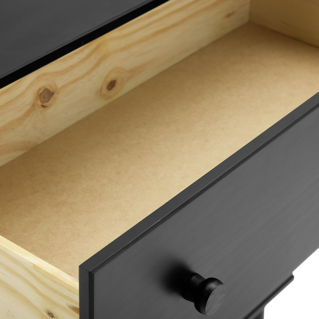 Akio 3 Drawer Chest - Black | Black drawer cabinet