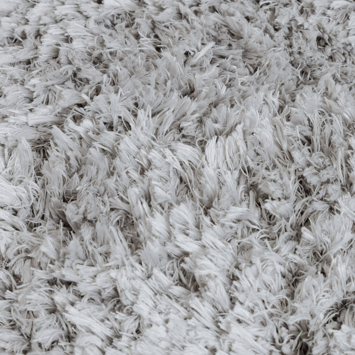 Airmaster Plain Silver Shaggy Rug - 170x120cm