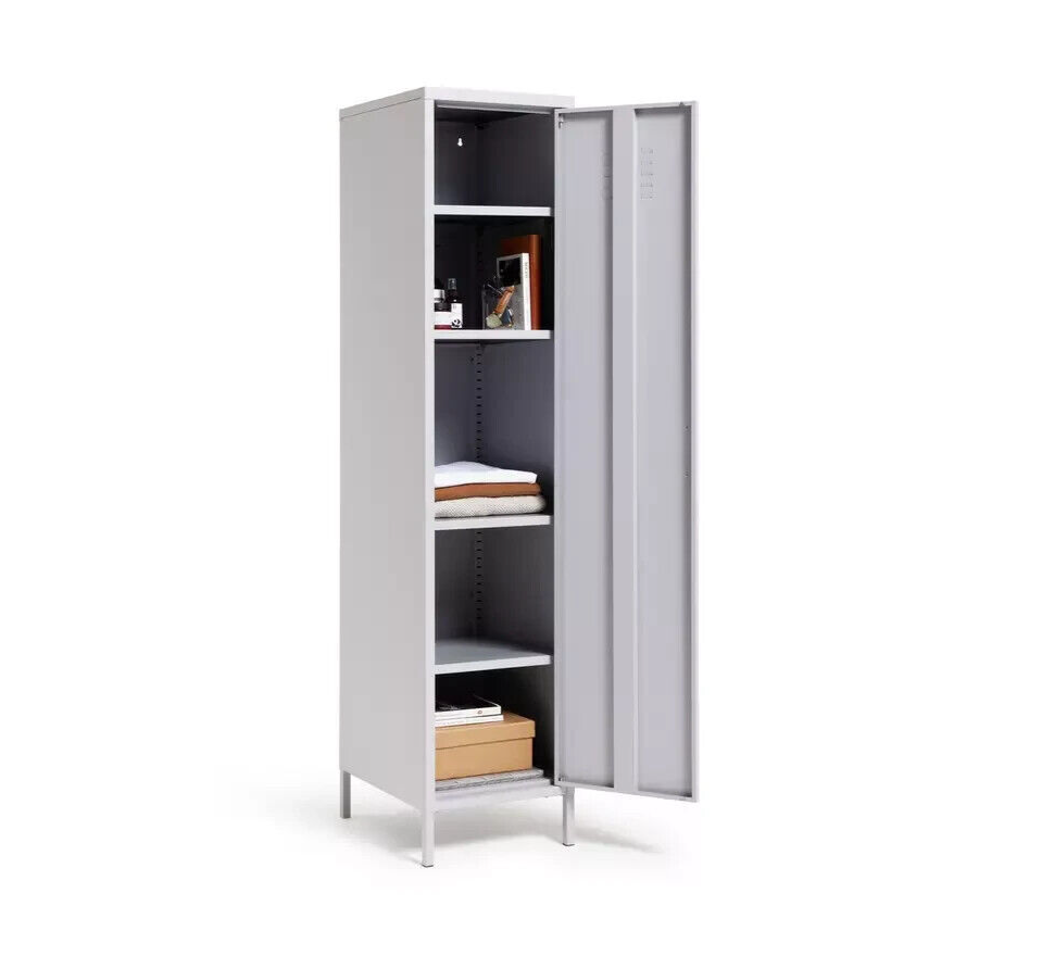 Habitat Tall 1 Door 4 Shelf Locker - Grey