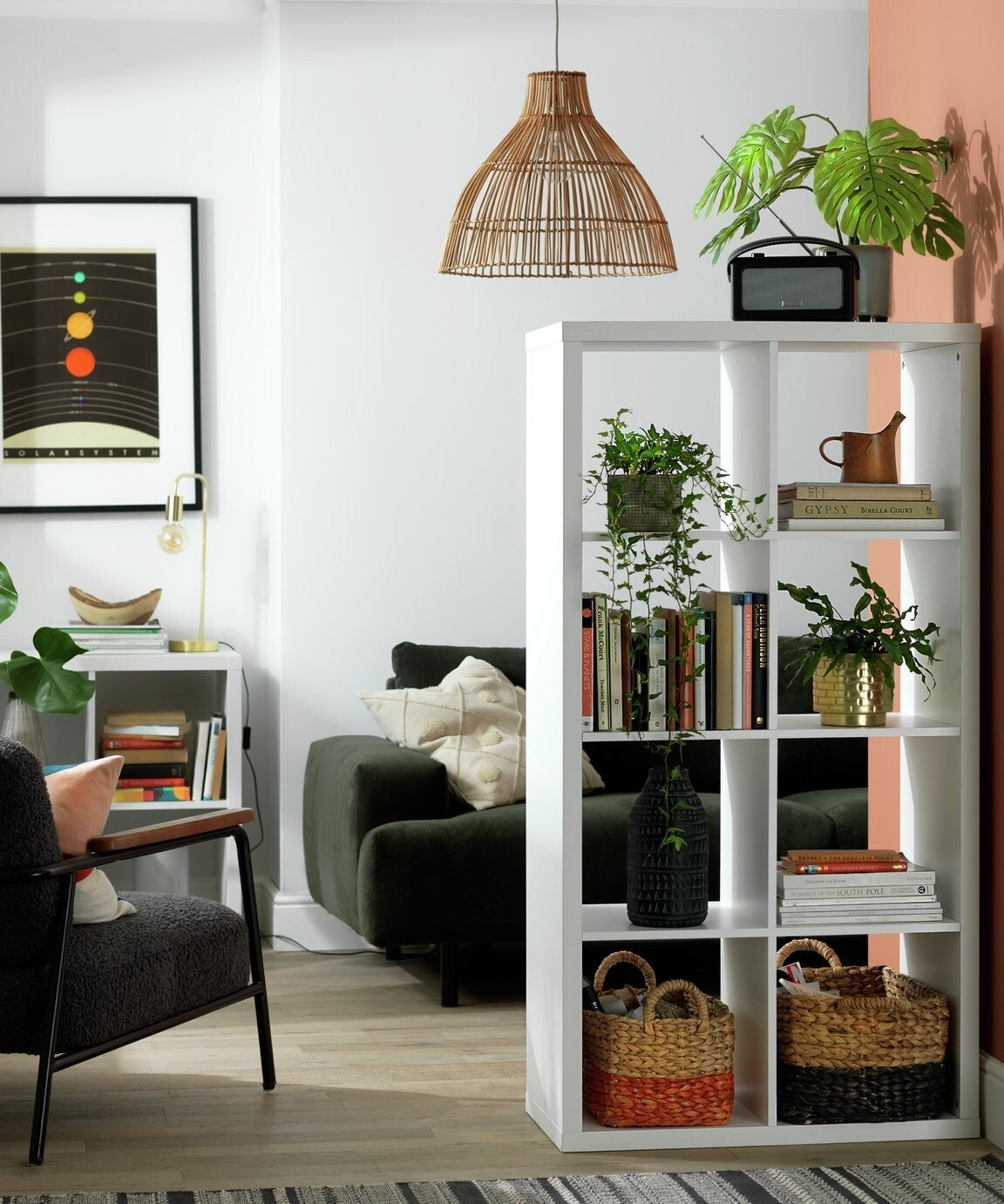 Squares Plus 8 Cube Storage Unit - White  ( B Grade 36719 - 36723 )