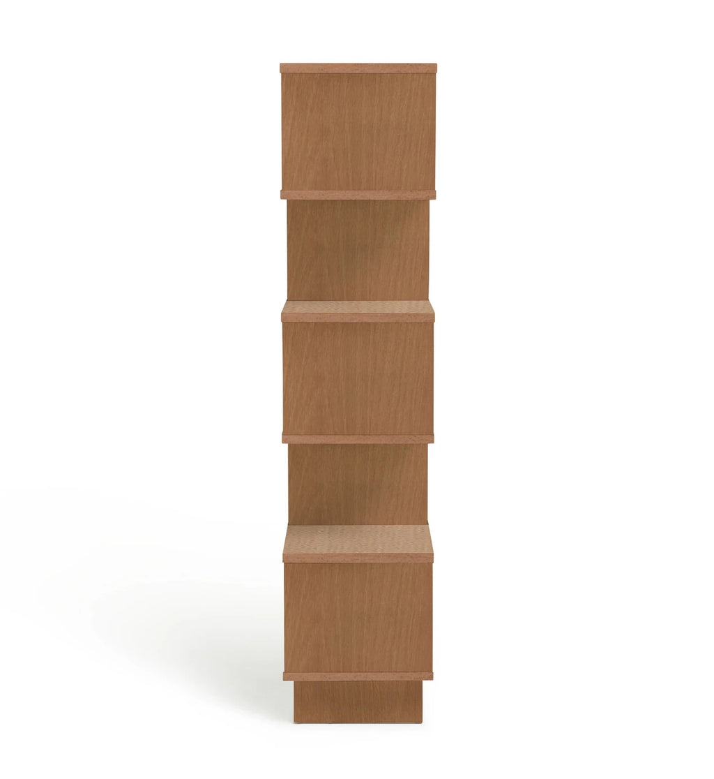 Habitat Cubes Wide Boockase - Oak Effect | Wooden Storage Shelving Unit Living