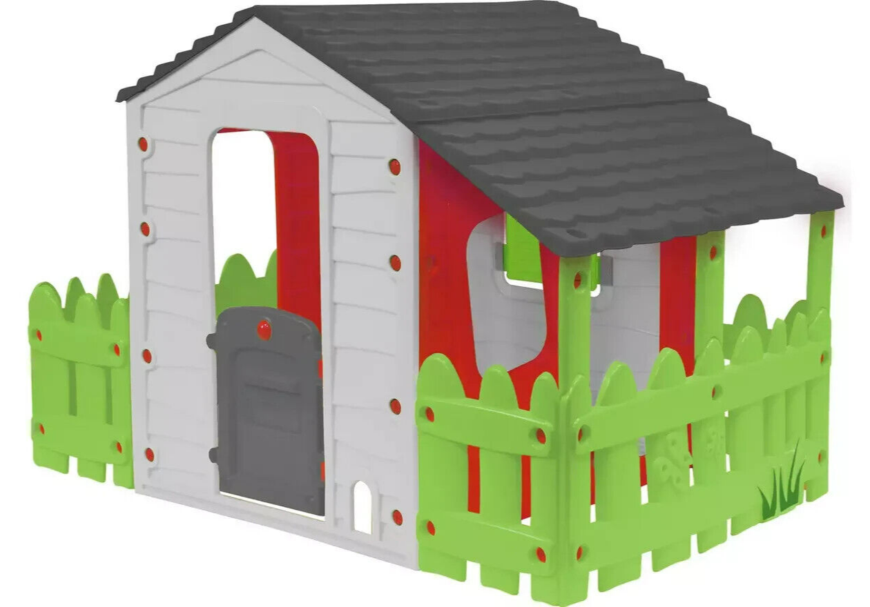 Chad Valley Farm House | Kids Playhouse Outdoor Garden Toy Pretend Play