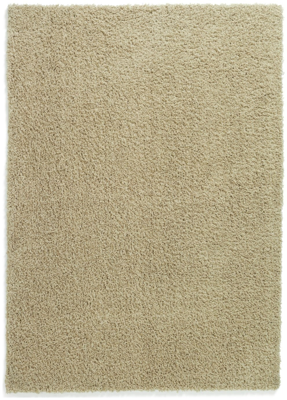 Habitat Recycled Cosy Plain Shaggy Rug - 160x230cm - Natural