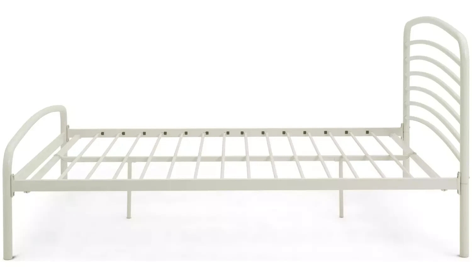 Jubilee Double Metal Bed Frame - Off White | Cream Metal Bed Frame Classic Style