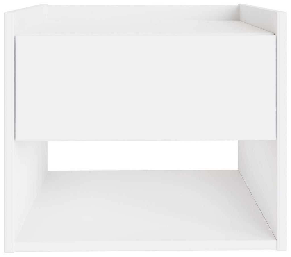 GFW Harmony 2 Wall Mounted Bedside Table Set - White