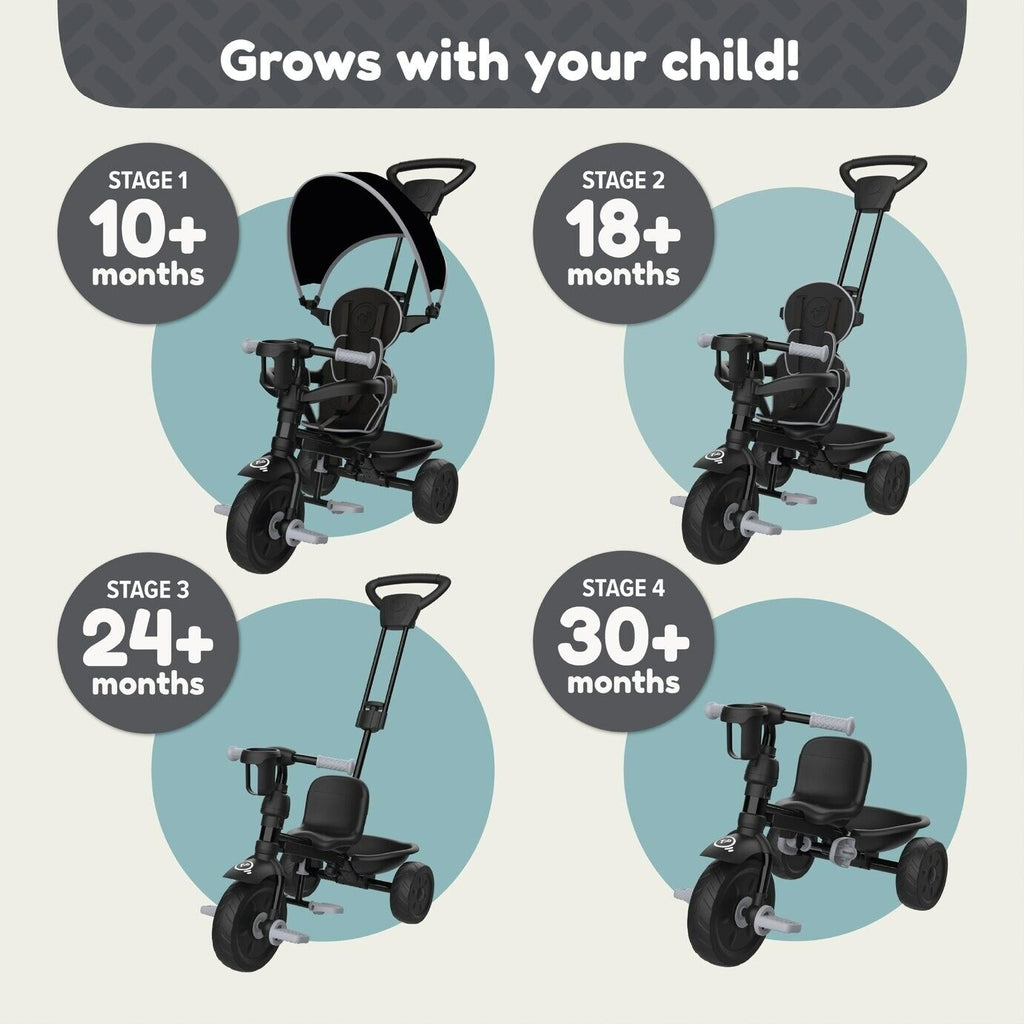 TP Toys 4 in 1 Trike - Grey Storm