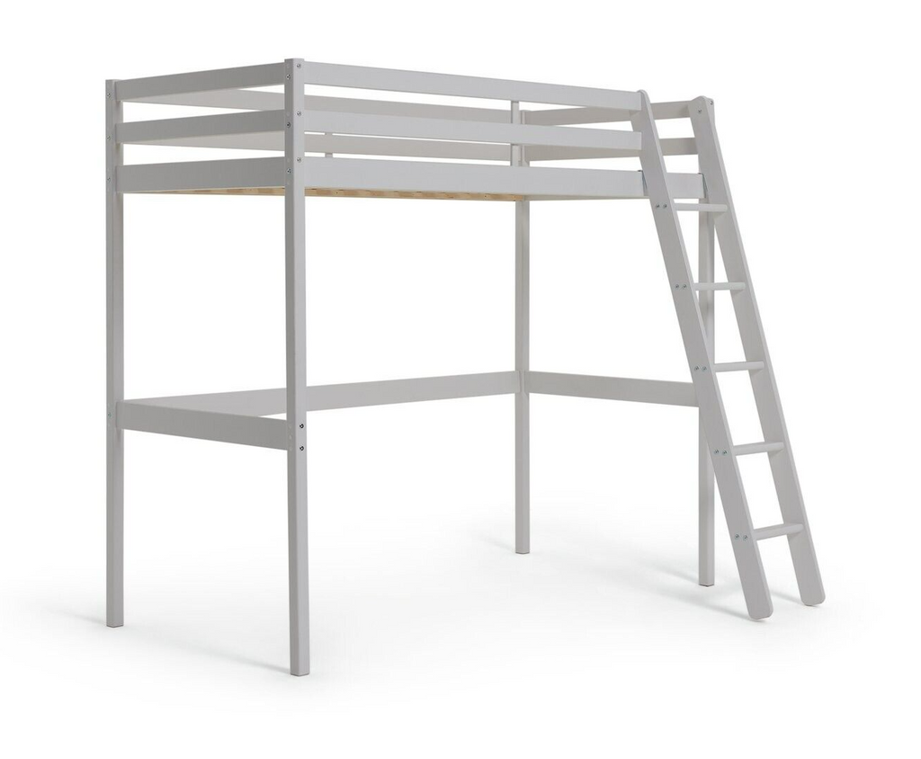 Kaycie High Sleeper Bed Single Bed Frame - White