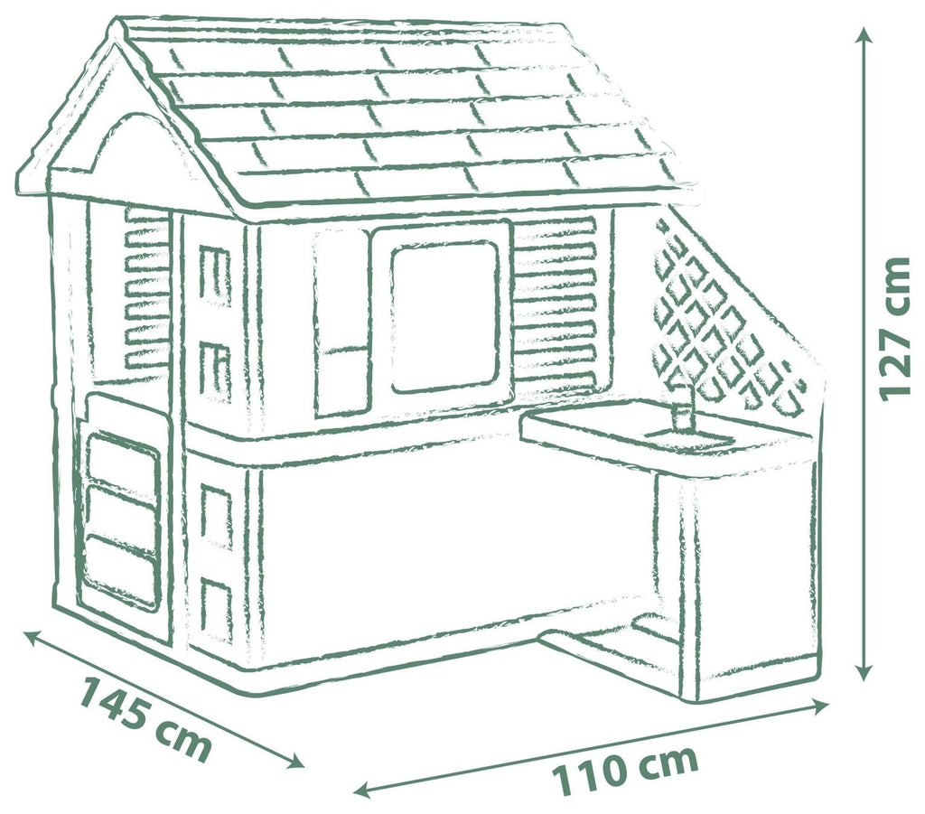 Smoby Nature Playhouse and Kitchen | Playhouse with Kitchen
