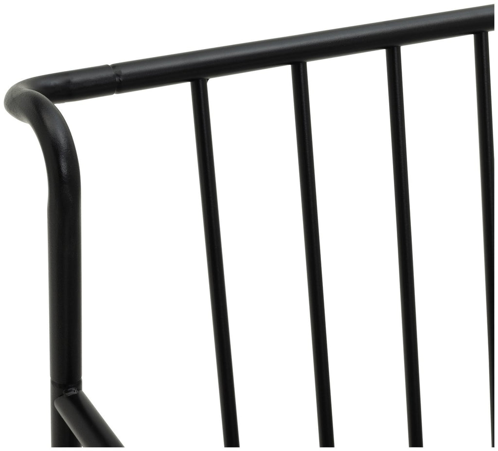 Kanso Metal Guest Bed with Trundle - Black | space-saving guest bed