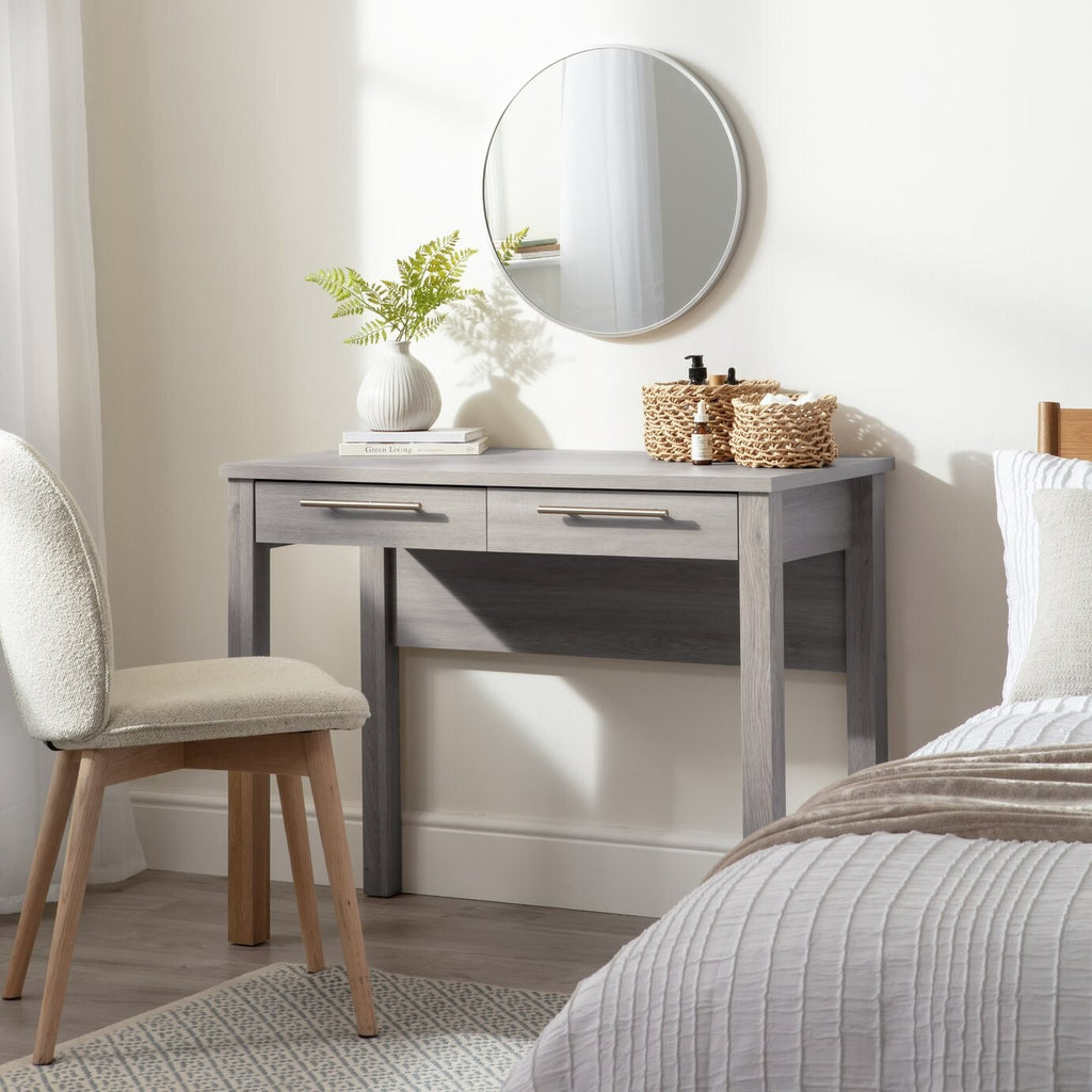 Brisbane 2 Drawer Dressing Table - Grey Oak ( B Grade 55112 )