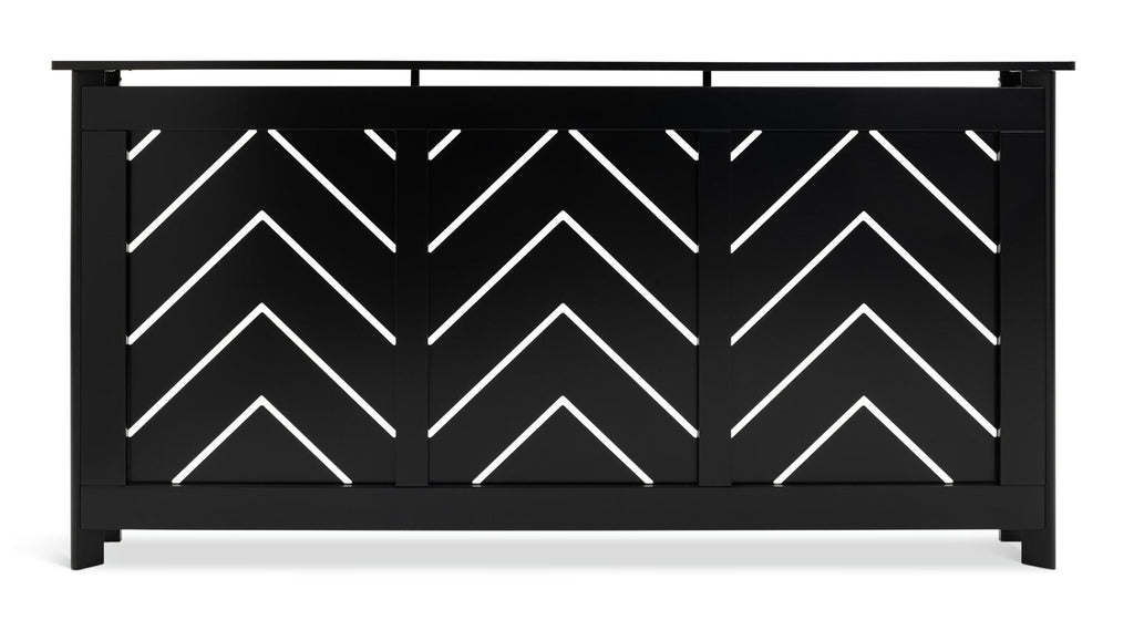 Habitat Chevron Large Radiator Cover - Black