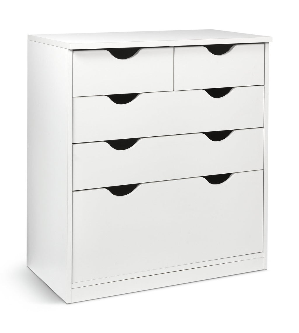 Kids Pagnell 5 Drawer Chest - White | White Chest of Drawers