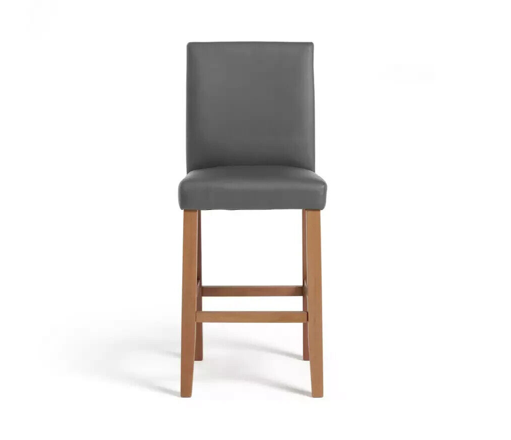 Winslow Faux Leather Bar Stool - Grey