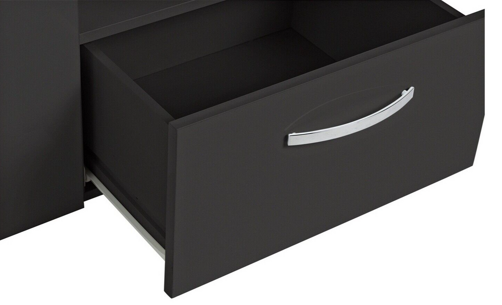 Habitat Hayward 2 Door TV Unit - Black Gloss ( B Grade 44483 - 44487 )