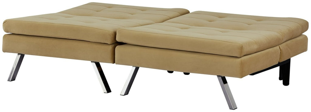 Habitat Duo Fabric 2 Seater Clic Clac Sofa Bed - Camel