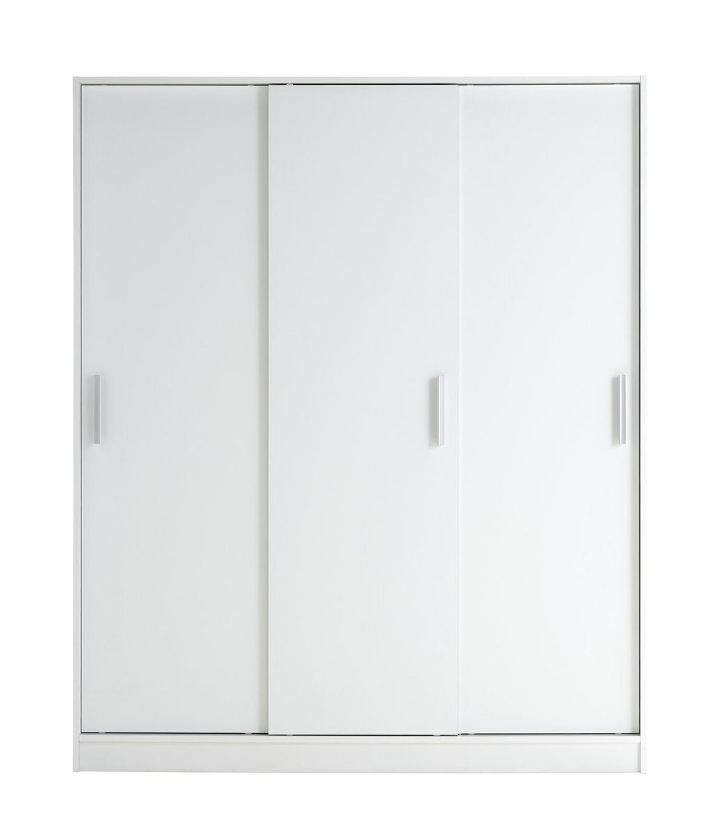 Home Nova 3 Door Sliding Wardrobe - White