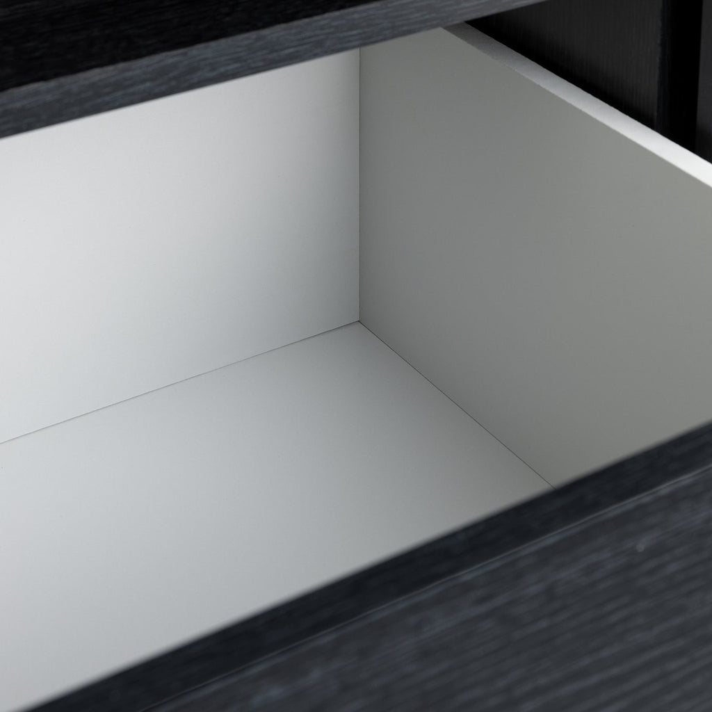 Home Malibu 1 Door Sliding Wardrobe - Black  ( B Grade )