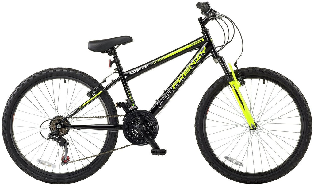 Piranha Frenzy 24 Inch Wheel Size Boys Mountain Bike