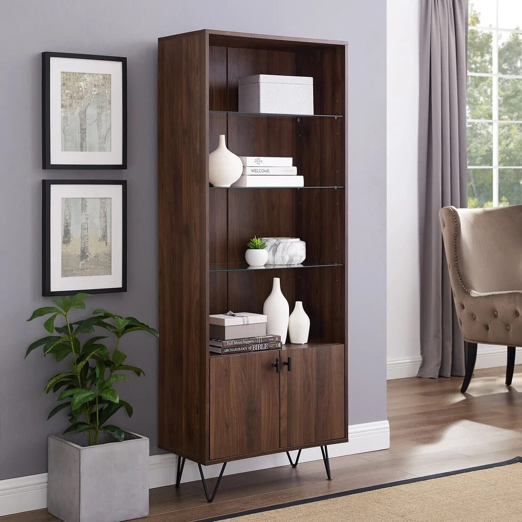 Walker Edison Mid Century Modern Storage Cabinet - Walnut
