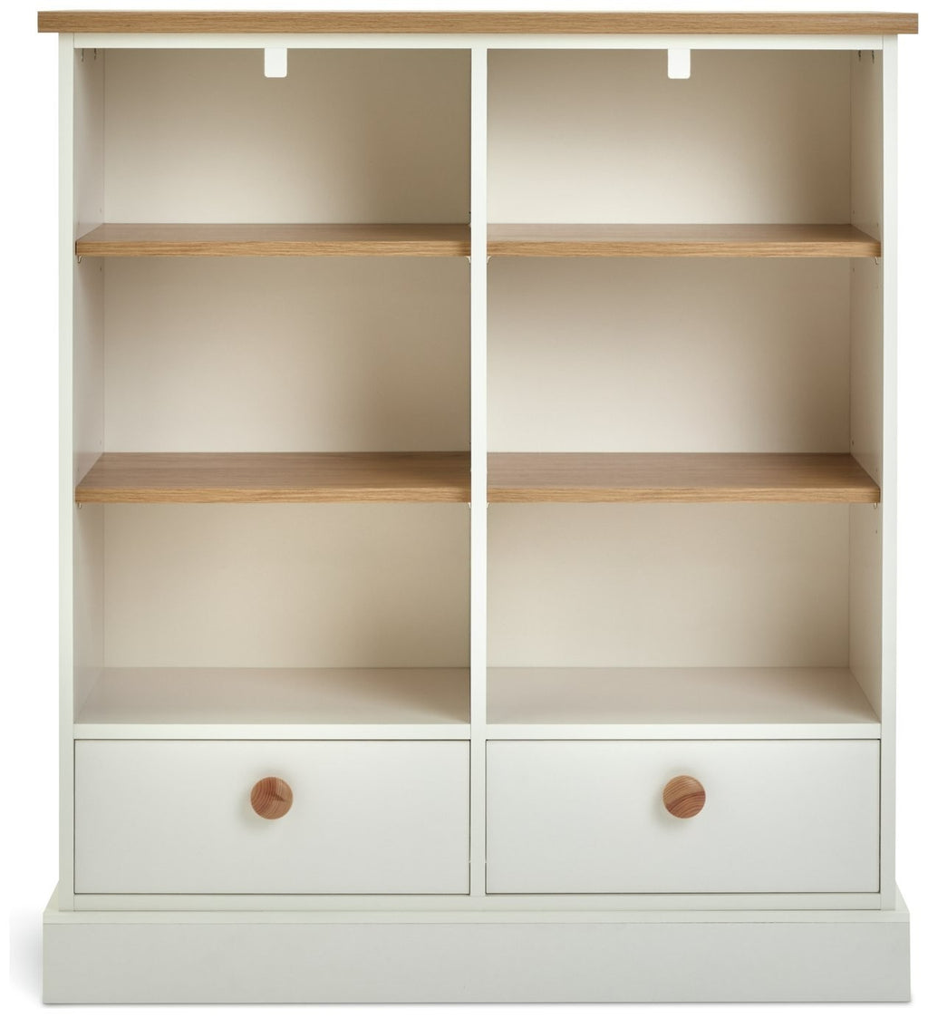 Home Winchester 2 Drawer Shelving Unit - Cream | Multi-purpose shelving unit