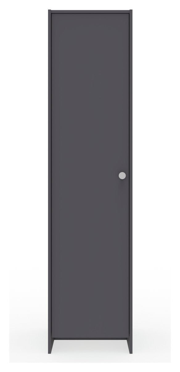 Seville 1 Door Wardrobe - Anthracite ( B Grade )