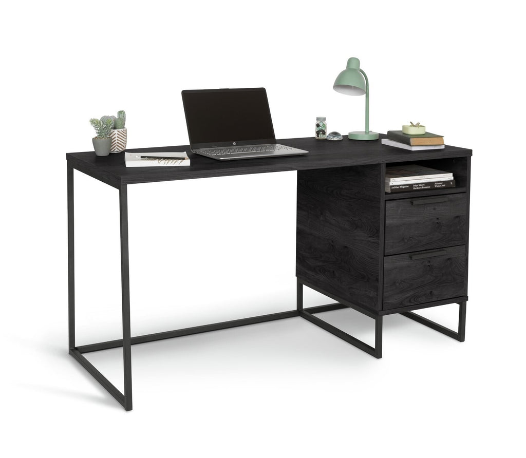 Habitat Nomad 2 Drawer Office Desk - Black ( B Grade 37164 )