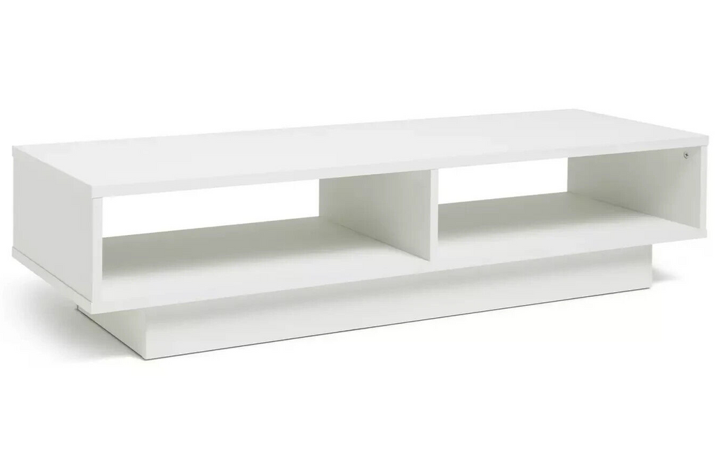 Home Cubes Large TV Unit White | Modern Media Cabinet Living Room Entertainment