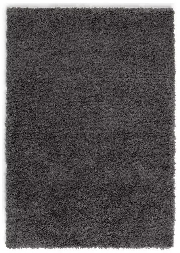 Habitat Recycled Cosy Plain Shaggy Rug - 160x230cm - Grey | Soft Living Carpet
