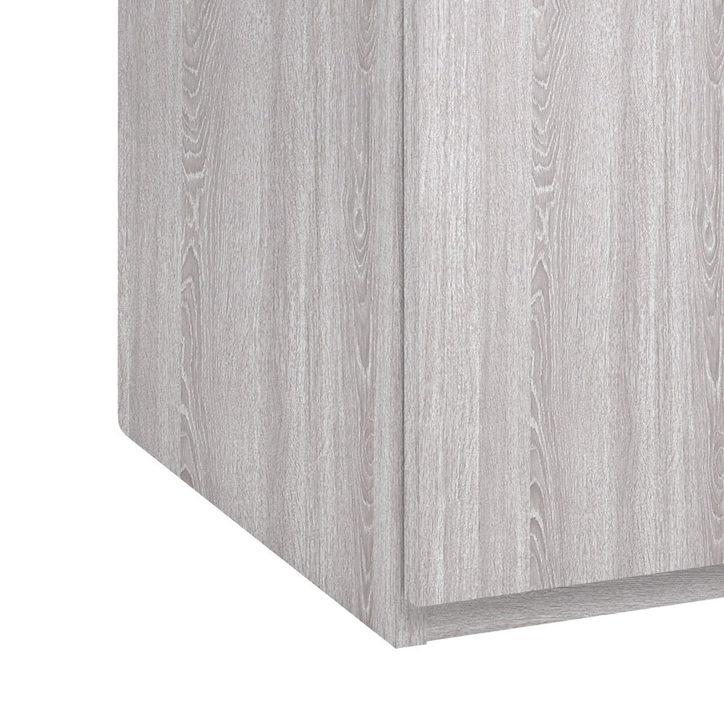 Home Brisbane 3 Door 3 Drawer Wardrobe – GreyOak | Wardrobe with storage