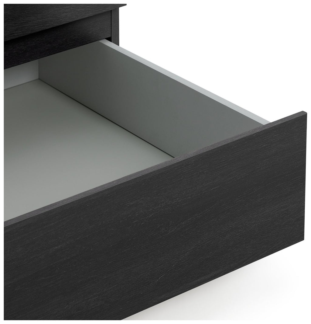 Jenson 2 Door 2 Drawer Mirror Wardrobe - Black Brown | wardrobe with mirror