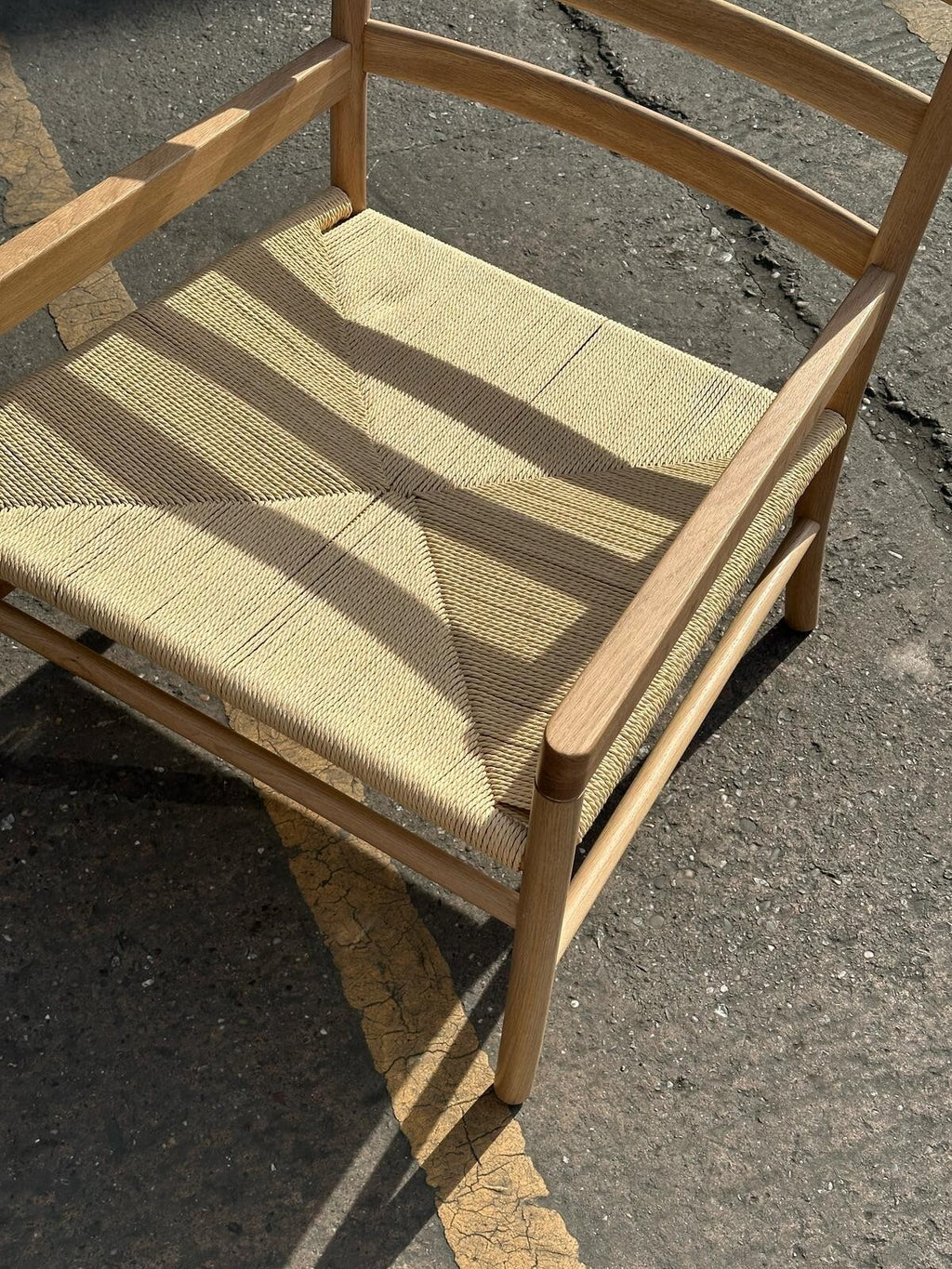 Habitat Laurie Solid Oak Lounge Chair - Natural ( S )