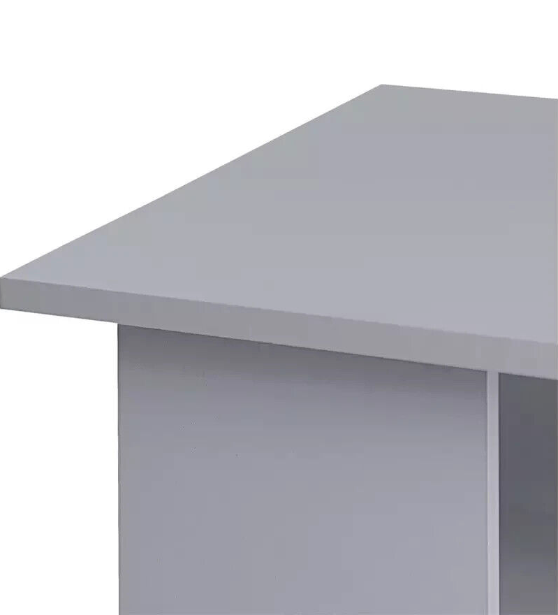 Home Malibu 3 Drawer Office Desk - Grey | Compact Desk for Work or Home Office