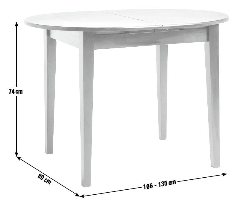 Home Banbury Extending Solid Wood Dining Table-Natural | Dining room furniture