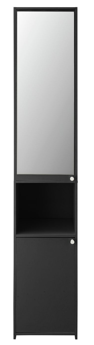 Home Prime Mirrored Tallboy - Black