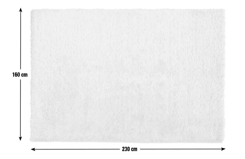 Habitat Plain Blush Shaggy Rug - 230x160cm | Soft Pink Large Living Room Carpet