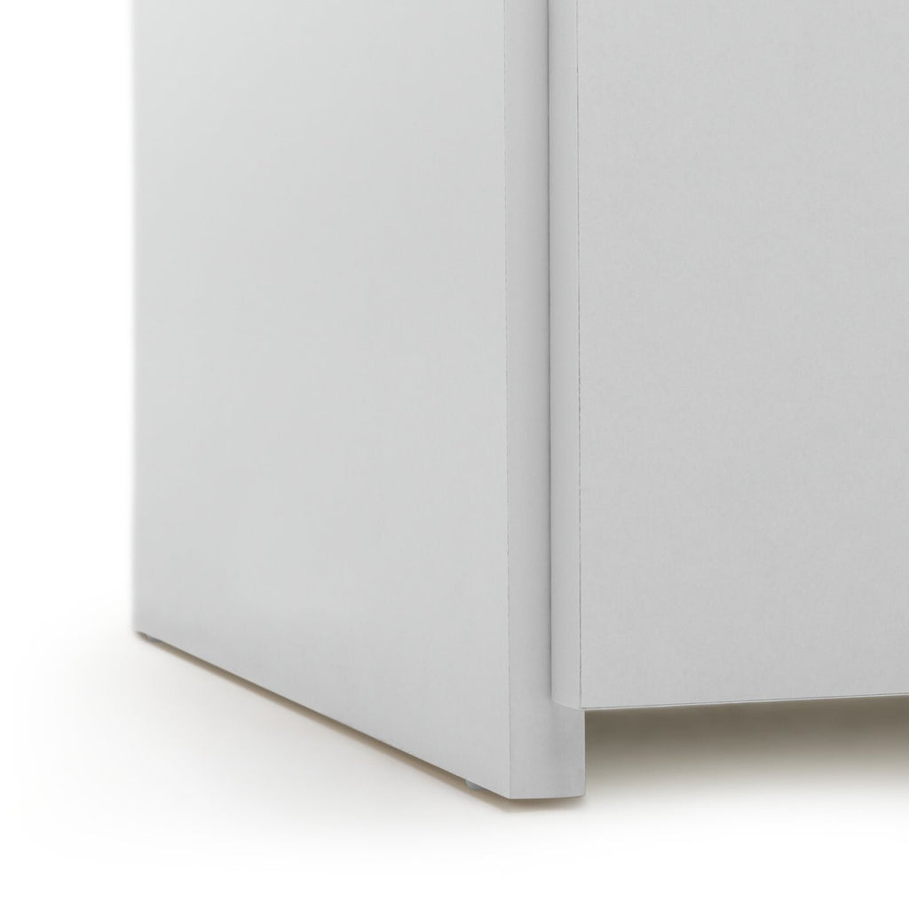 Seville Space Saving 4 Shelf Shoe Storage Cabinet - White