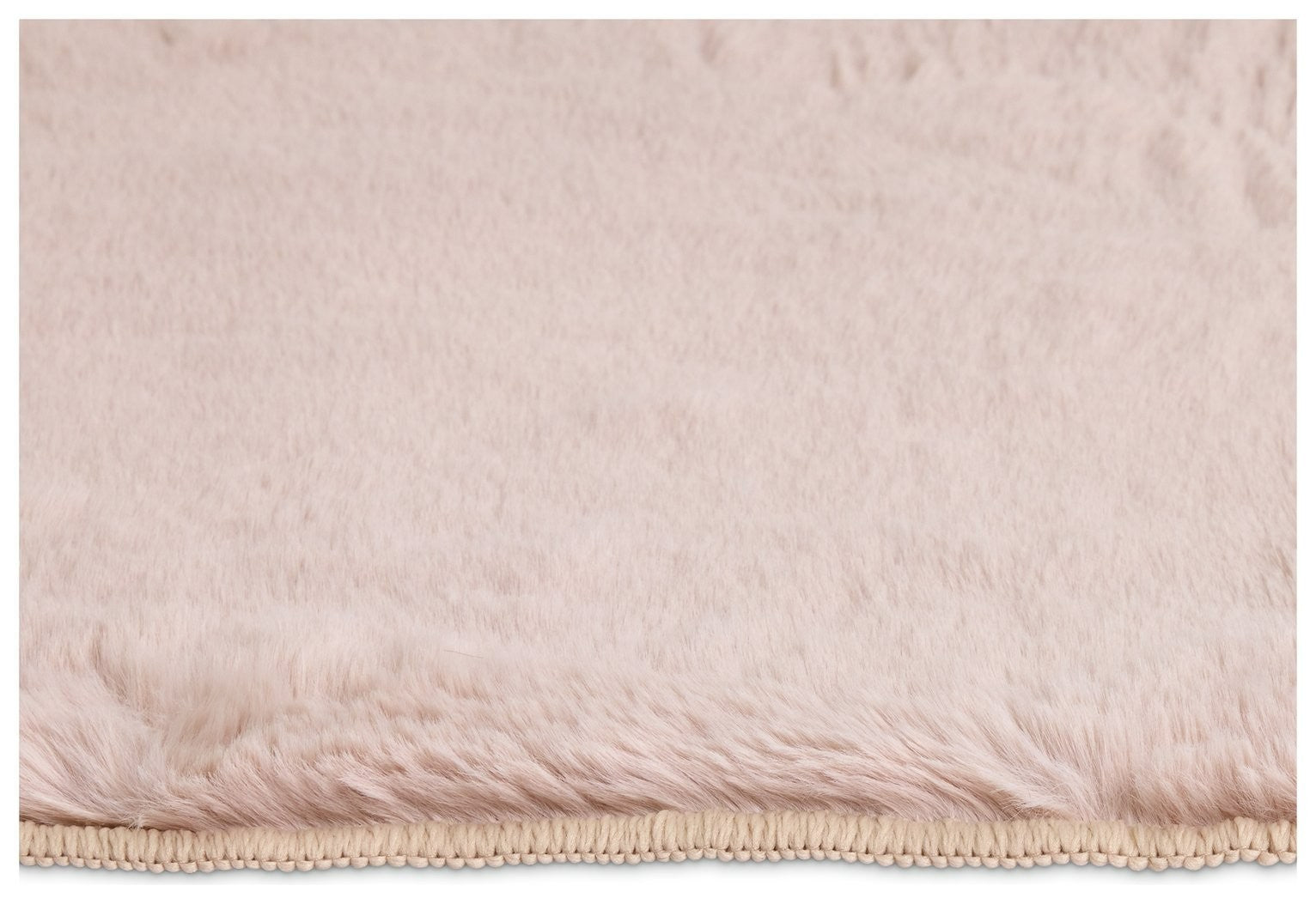 Cosy Soft Blush Short Pile Rug - 230x160cm