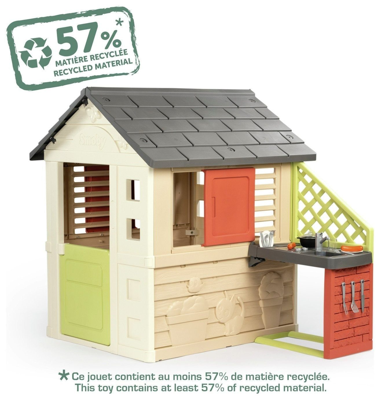 Smoby Nature Playhouse and Kitchen | Playhouse with Kitchen