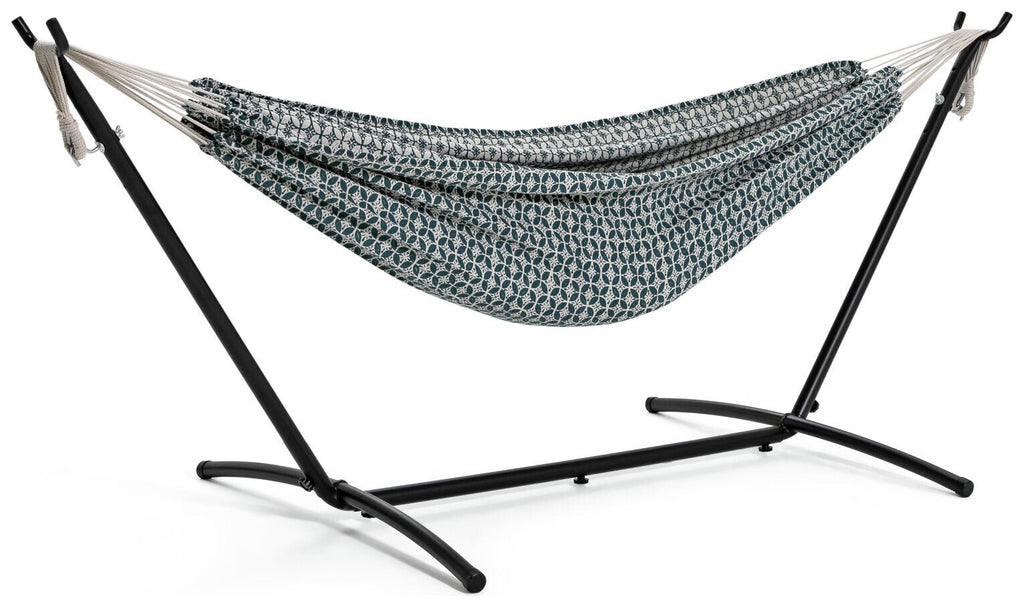 Habitat Boho Hammock with Metal Stand | Portable Indoor Outdoor Hanging Bed
