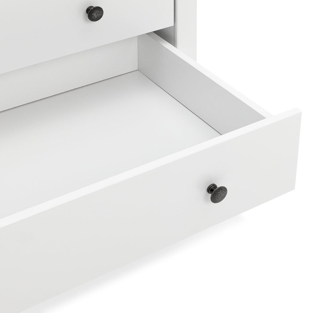 Minato 2 Door 2 Drawer Wardrobe - White | compact white wardrobe