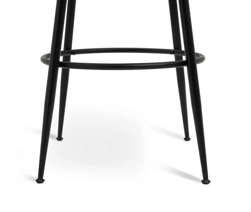 Habitat Hermione Boucle Bar Stool - Cream | Modern Kitchen Counter Chair Upholst