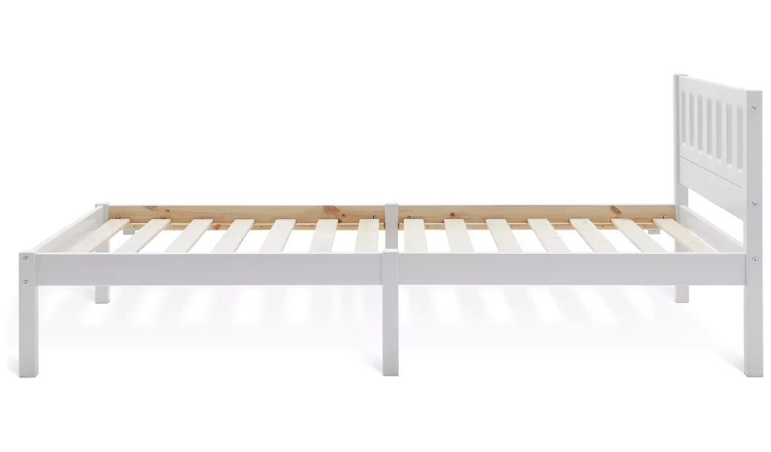 Habitat Ronnie Single Bed Frame - White | Sturdy Modern Bed Kids Teens Adults