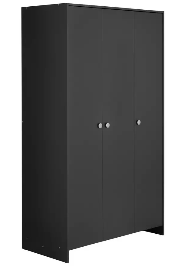 Seville 3 Door Wardrobe - Anthracite ( B Grade )